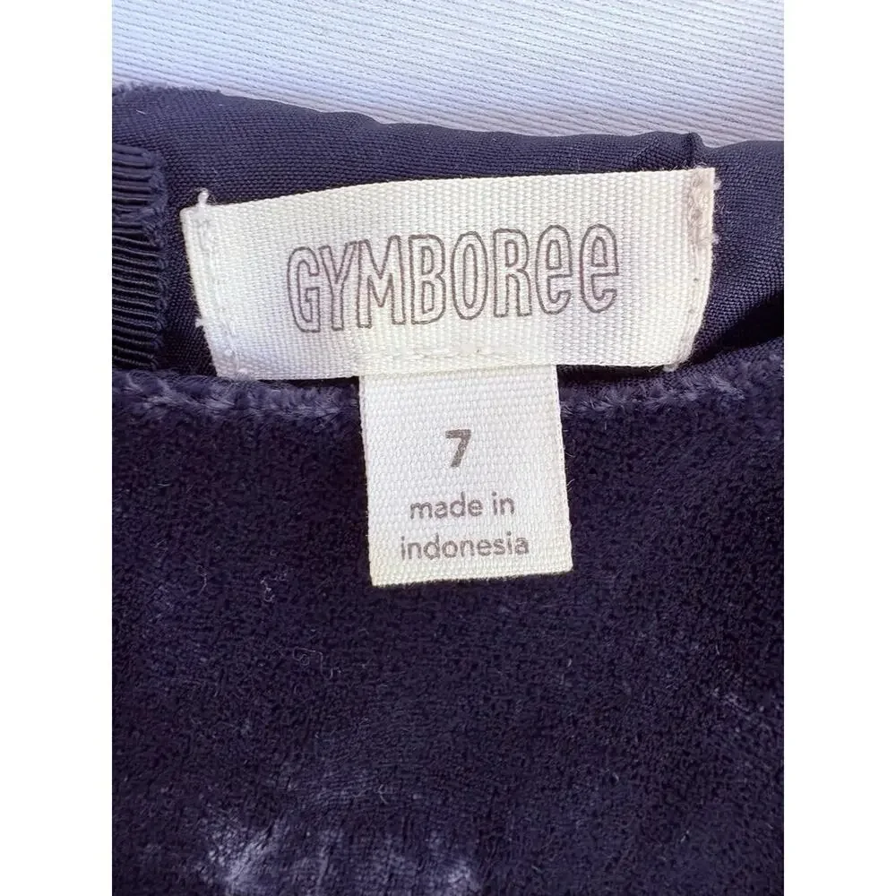 Gymboree Girls Blue Velvet Dress Lined Holiday Party‎ Wedding Size 7